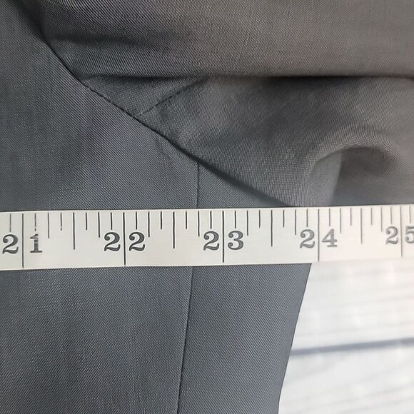 Broletto classic fit suit jacket 100% luxury wool - grey Men's Size 44L - Picture 12 of 14